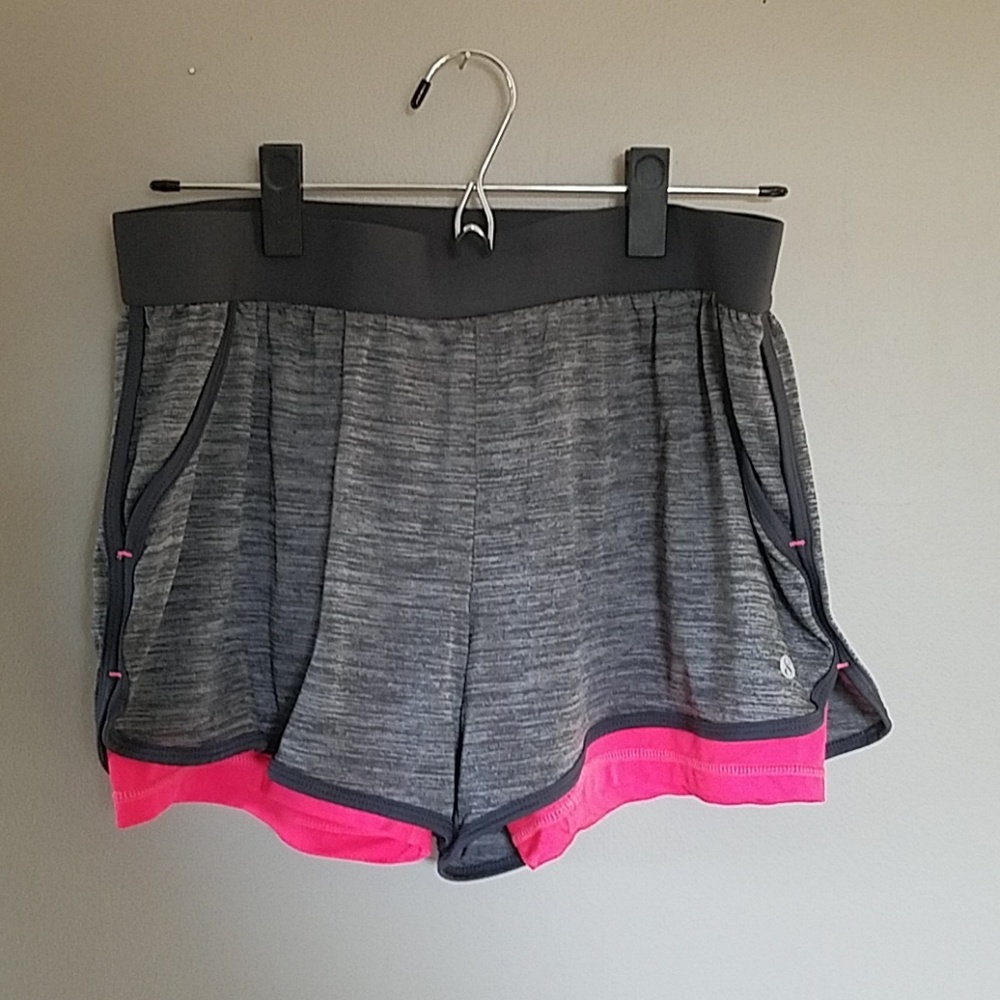 Grey workout shorts